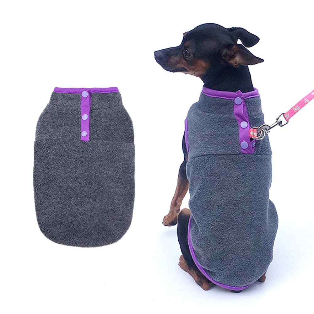 PIXRIY Dog Fleece Sweater, Soft Dog Vest Apparel Sleeveless Puppy Winter Cold Weather Clothes Doggie Jacket Pullover for Small Medium Dogs and Cats(