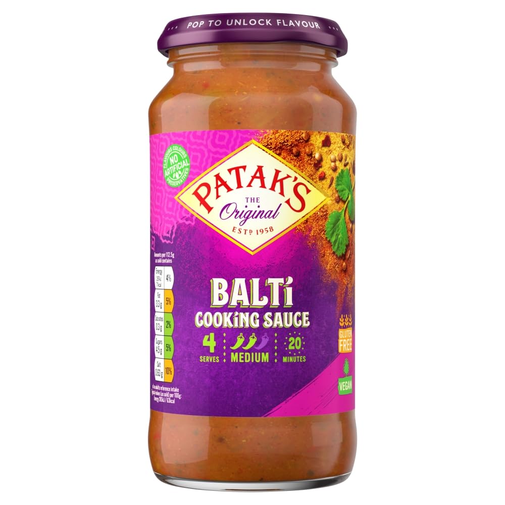 Patak's Balti Medium Cooking Sauce, 450g