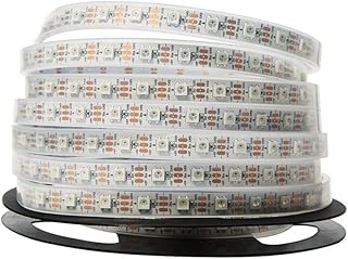 NooElec 1m 60-Pixel Addressable 24-Bit RGB LED Strip, 5V, IP68 Waterproof, WS2812B (WS2811), 4-Pin JST-SM Connectors Pre-Soldered to Both Ends - coolthings.us