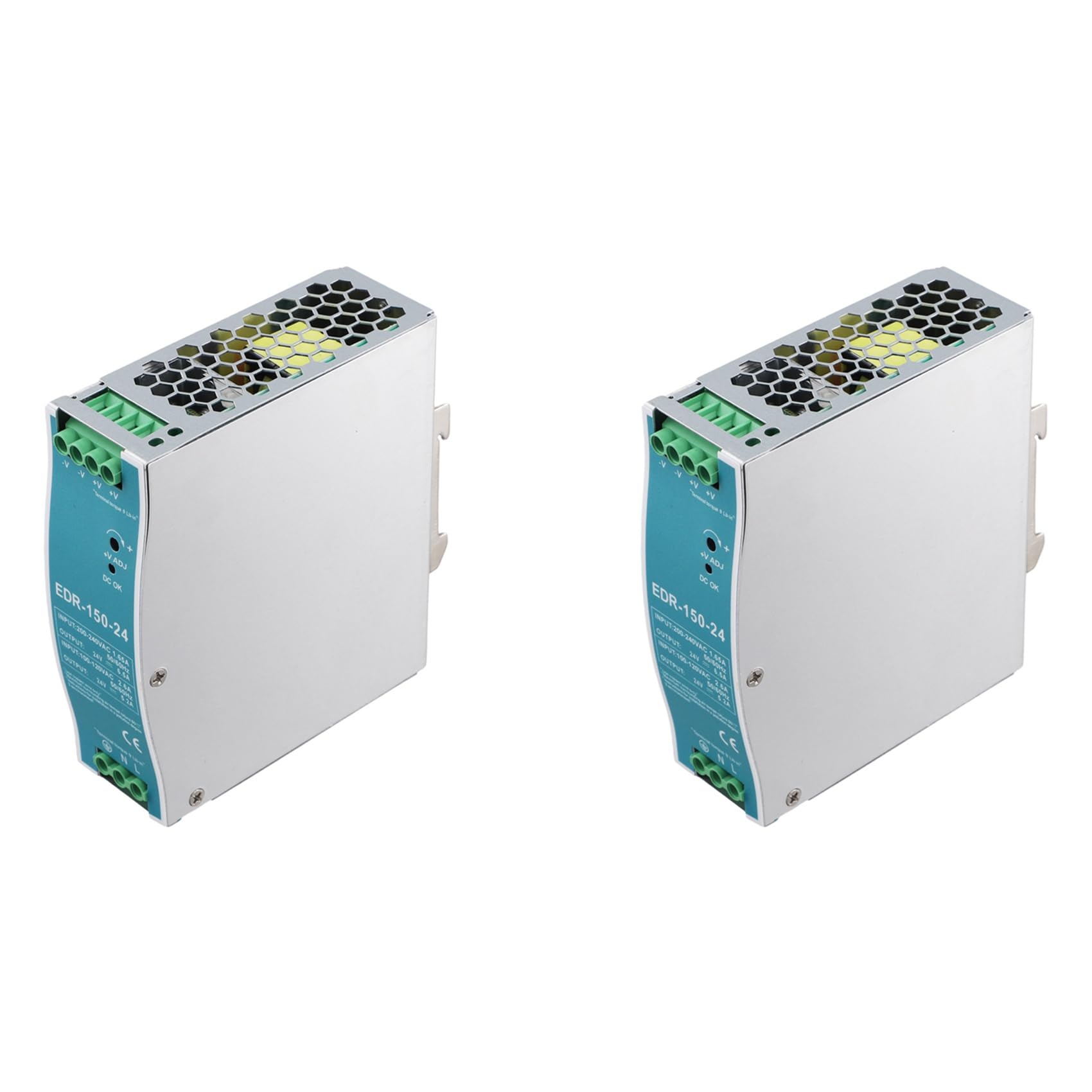 Jnchdghwa As Shown 2X -150W-24V 24V 150W Din Rail Power Supply Ac-Dc Driver Voltage Regulator Power Suply 100V-240V