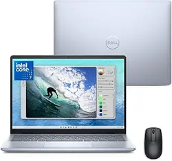 Notebook Dell Inspiron I14-I150U-M70M 14' FHD+ Intel® Core™ 7 150U 16GB 1TB SSD Win 11 Prata Gelo + Mouse Dell WM118