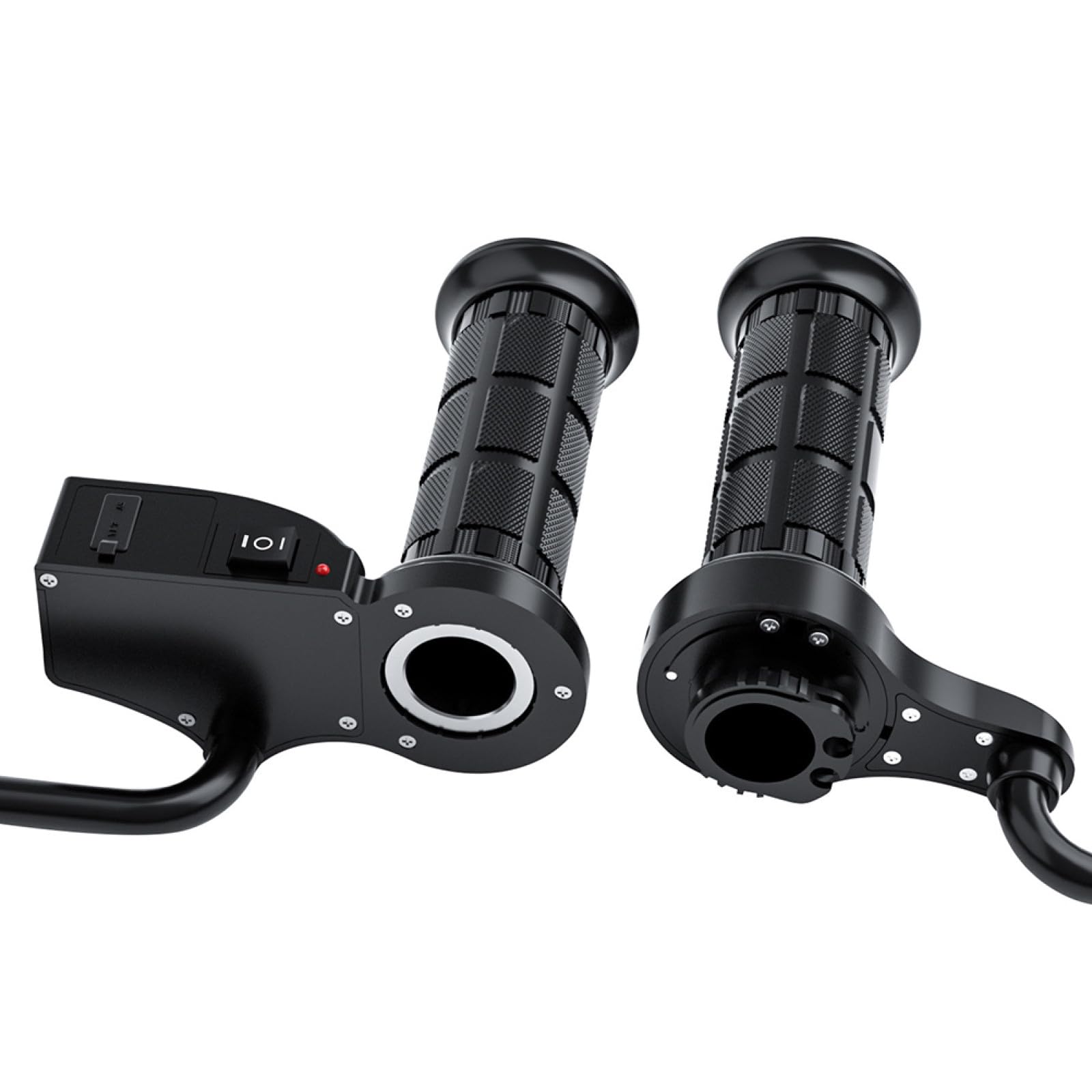 NUOBESTY Empuñadura Calefactable Eléctrica para Motocicleta 12v Control de Temperatura Ajustable Puerto de Carga USB Diseño Antideslizante y Protección contra Vibraciones Adecuado para