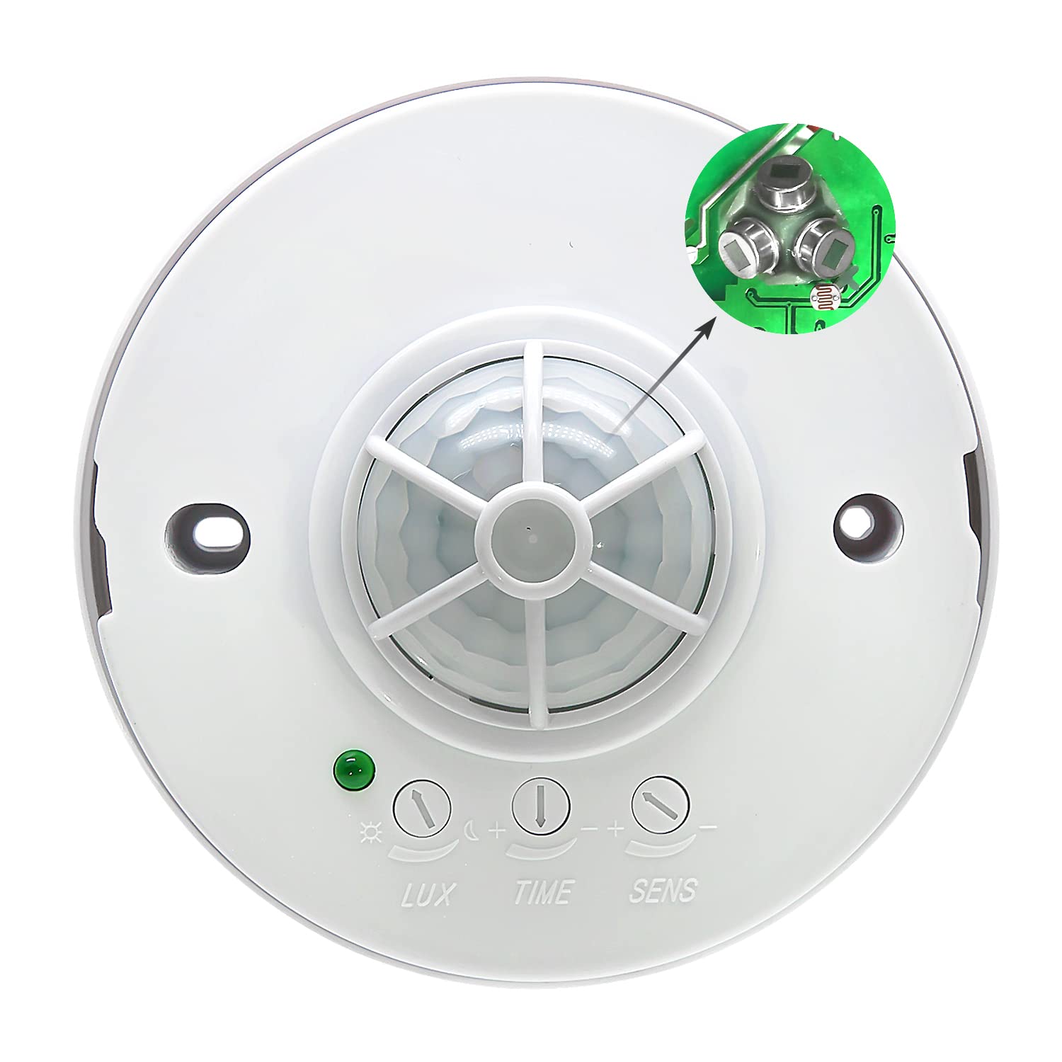 Motion Sensor Light Switch – 360 Degree Ceiling Mounted Occupancy Sensor Switch, High Sensitive Sensor Switch with 3 detectors Time Delay, Light Sensor and Distance Adjustable (3-12M) Motion Sensor Light Switch – 360 Degree Ceiling Mounted Occupancy Sensor Switch, High Sensitive Sensor Switch with 3 detectors Time Delay, Light Sensor and Distance Adjustable (3-12M)