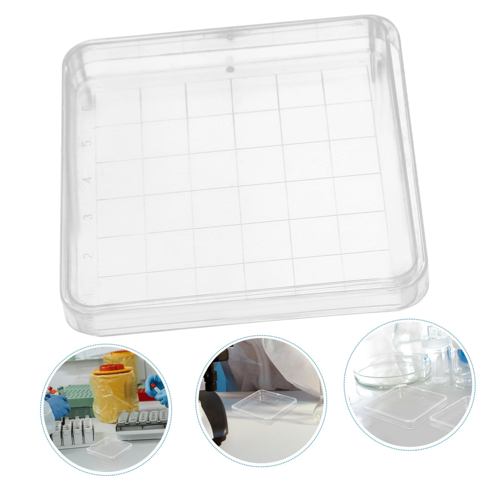 OSOLADY 10pcs Petri Dish Lab Analysis Plate Cell Culture Dish Laboratory Experiment Tissue Culture Dish Samples Dish Culture Agar Plate Petri Plate Bl-OOD Sample Dish Transparent
