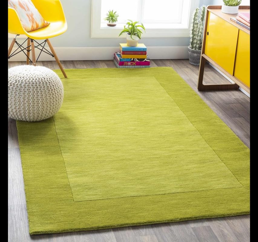 Image of Carpets and Rugs Handwoven Woolen Thick Floral and Contemporary Designs for Area Rugs, Carpets for Living Room, Bedroom, Hall 3x5 feet