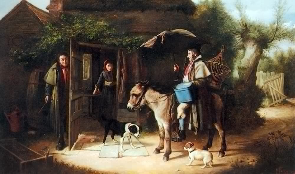 ARTXLXXBN Famous Painting Canvas Artwork Graffiti Print the Rival by Charles Hunt Portrait Canvas Image for Home Decor 60x90cm
