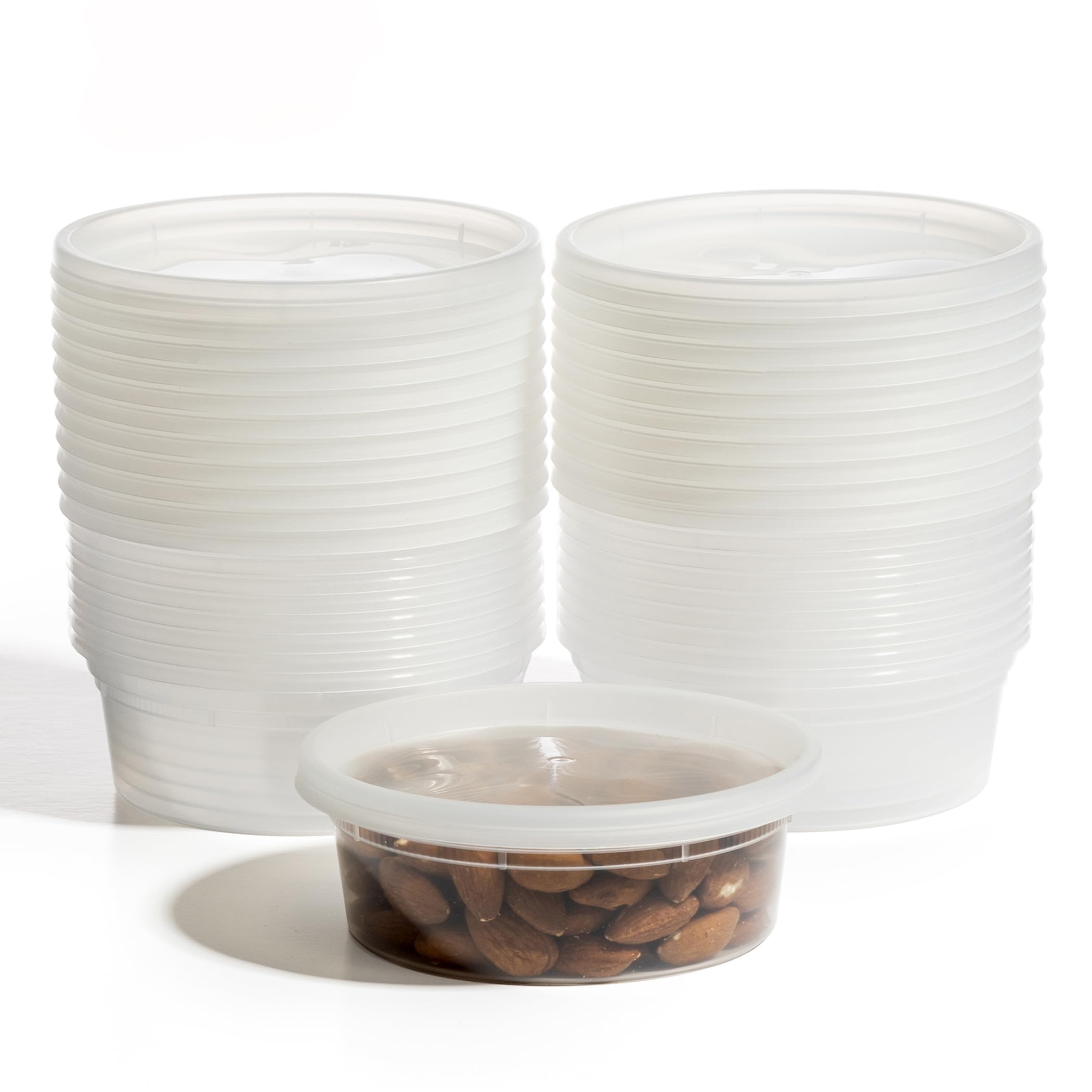 BINO | 8 Oz Deli Containers with Lids - 20 Pack