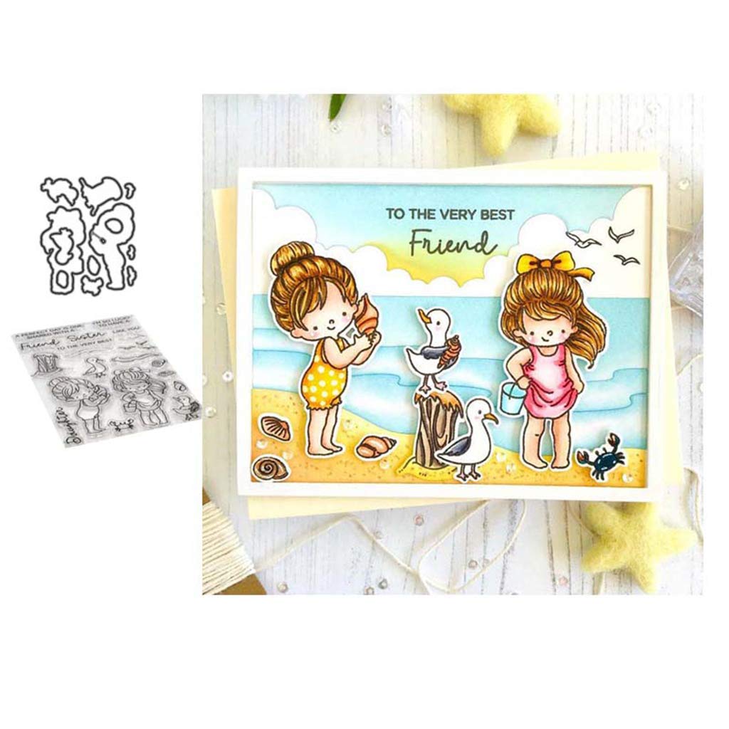 Lottoy Set Fustelle In Acciaio E Timbri Trasparenti Per Scrapbooking E Fai Da Te – Crea Biglietti E Album Fotografici Unici - 3
