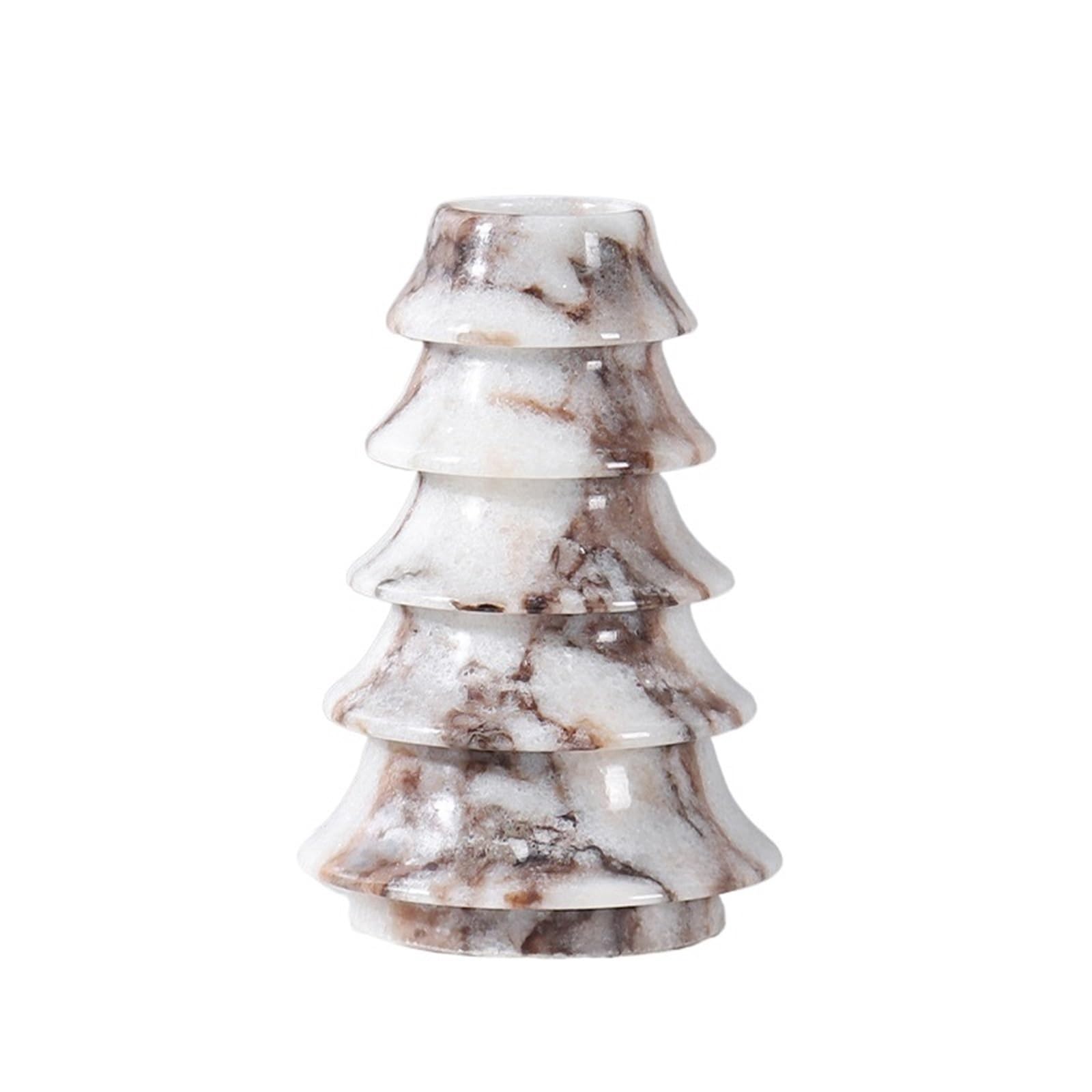 Vase Tree Shape Marble Vase For Living Room Entryway Bookshelf Mantel Table Centerpieces Decorative Xmas Decoration(Color03)