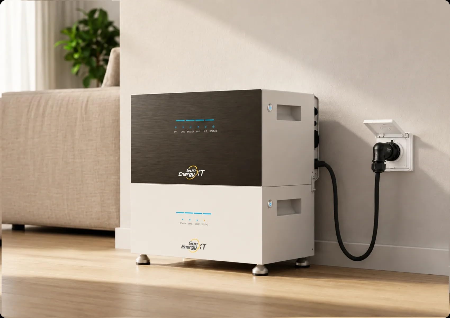 500 Solarspeicher 5 kWh für Balkonkraftwerk & Photovoltaik | 800 W Wechselrichter | 2.400 W Notstrom | 4 MPPT | 2.500 W PV-Eingang | IP65 | Erweiterbar (voller Steuersatz) | 4 MPPT, 2.400 W Notstrom, 2.500 W PV-Eingang, IP65 Schutz, Erweiterbar
