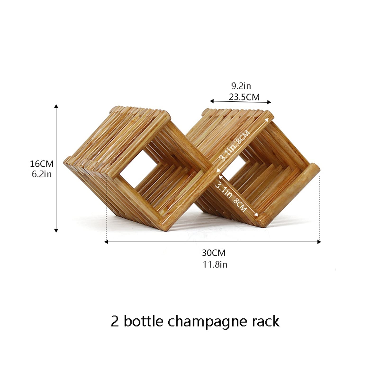 Wine Rack/Wine Storage Rack Wine Rack, Legno Wine Rack bagagli Banco di cucina, impilabile in legno Cantina Rack, Free Standing basamento del supporto for la casa Kitchen Bar Cabinets Scaffali esposit