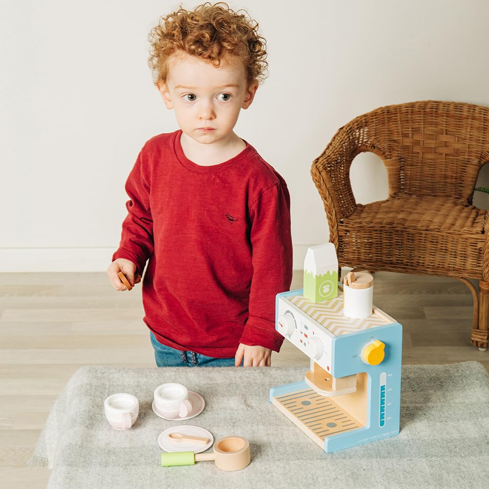 GYMAX Cucina da Gioco ad Angolo per Bambini, Set da Cucina per Bambini in Legno con