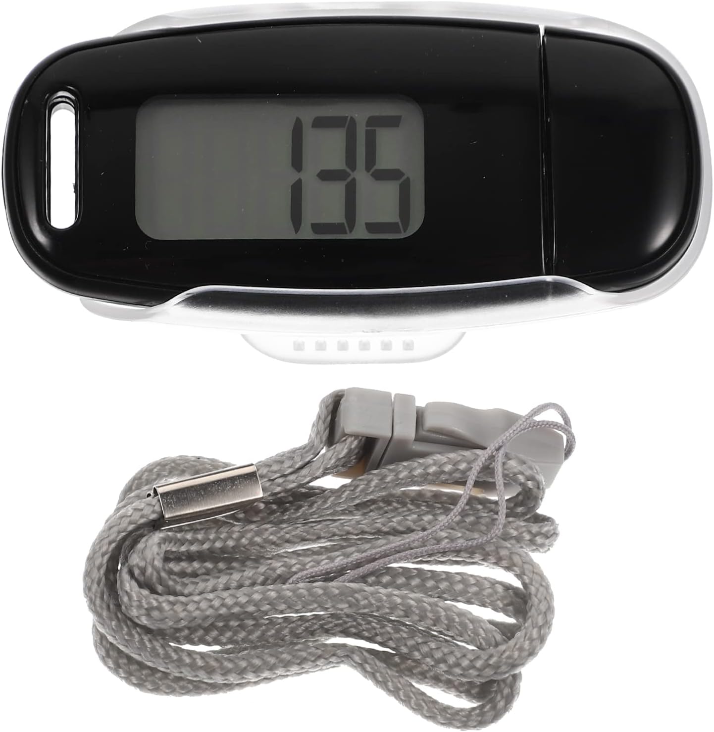 1 Set Walking 3D Pedometer with Clip and Strap Accurate Step Counter