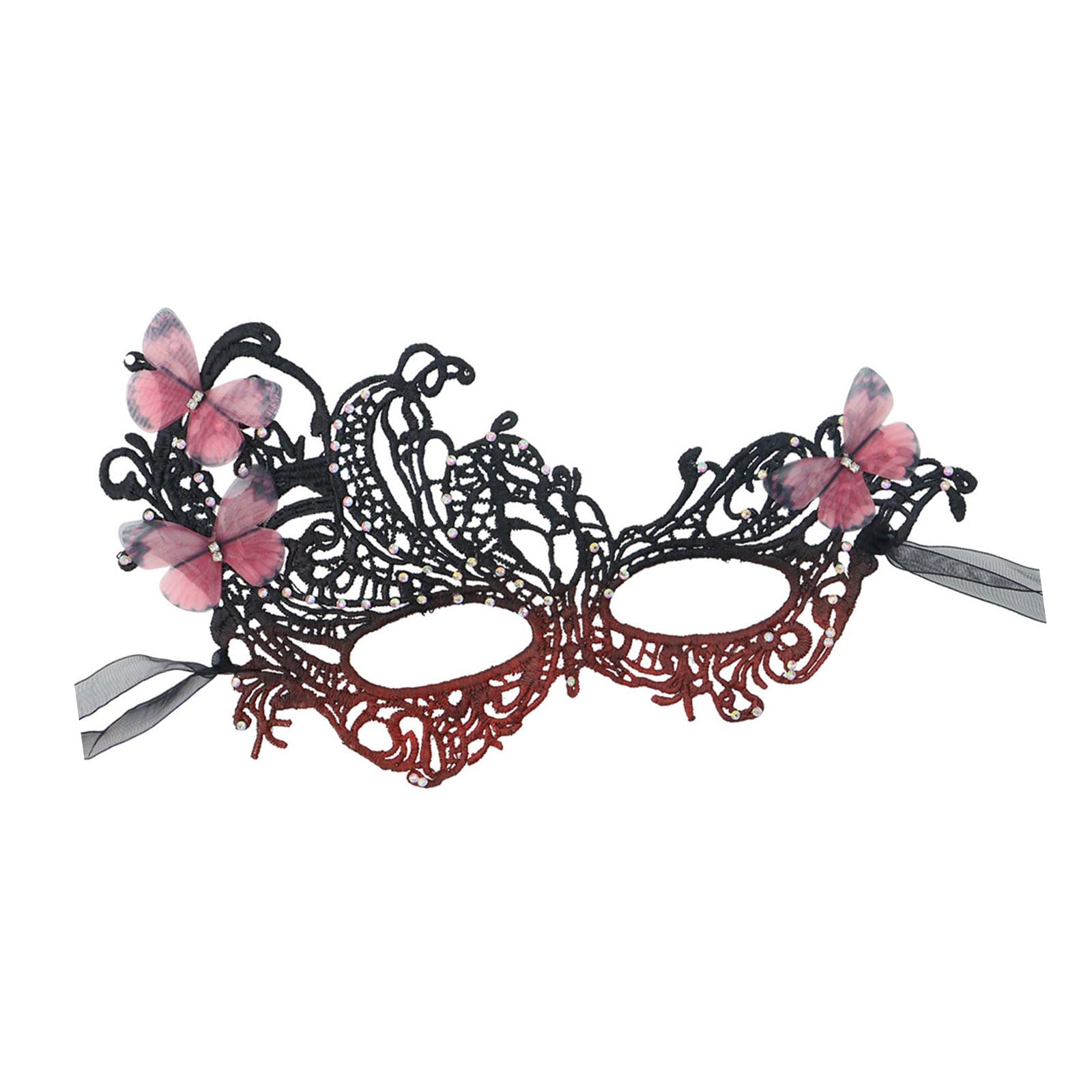 Tsophreniq Butterfly Shape Carnivals for Cosplays Event and Festival and Masquerades Lace Party