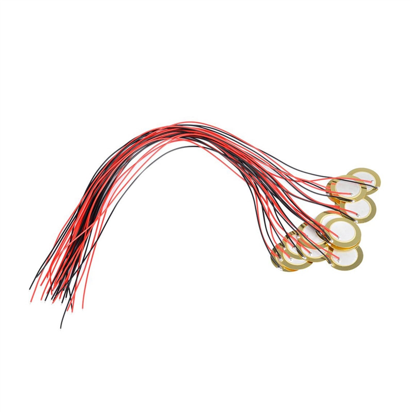 20PCS 15mm Piezoelectric Piezo Ceramic Wafer Plate Sounder Sensor with Wire Piezo buzzers
