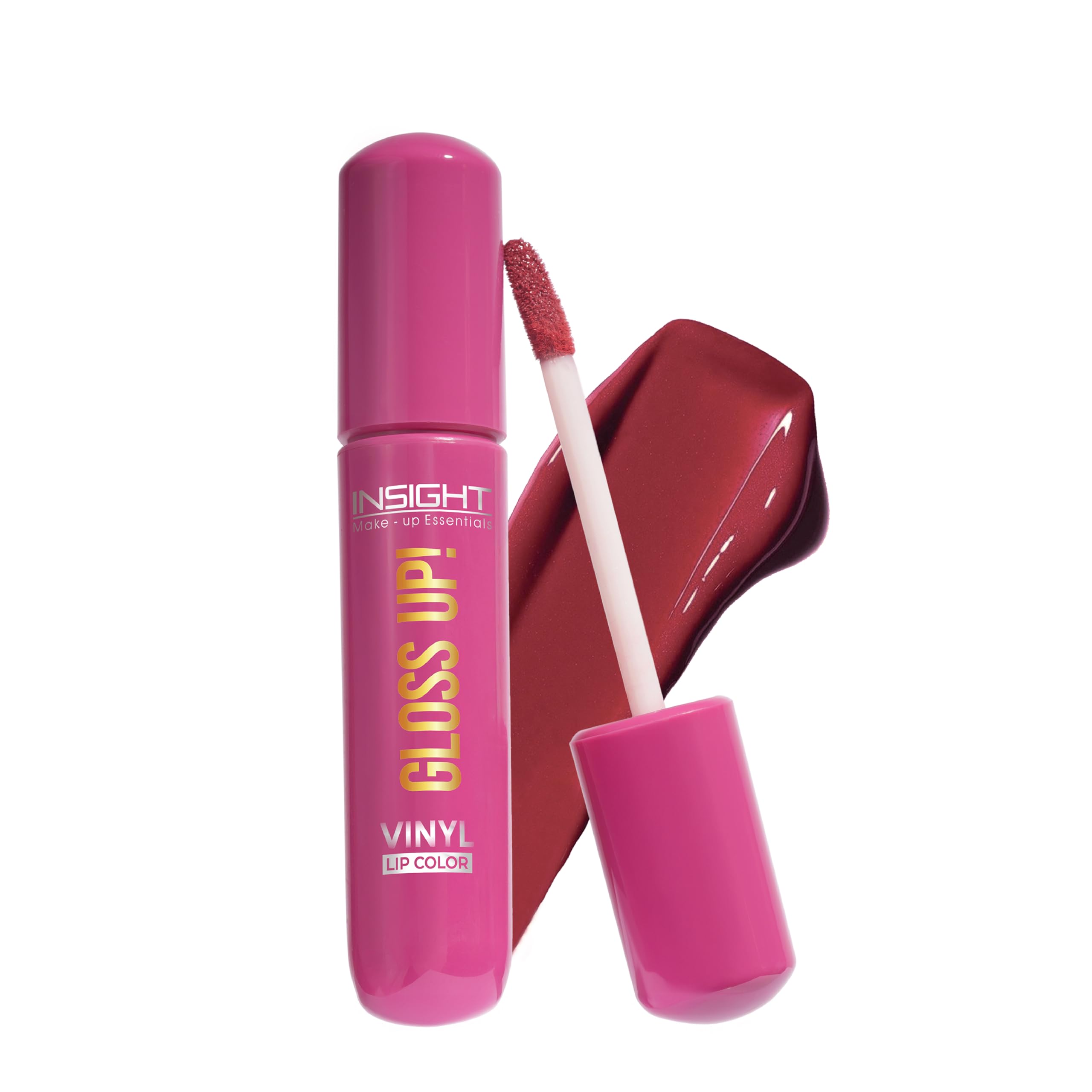 INSIGHT Gloss Up! Vinyl Lip Color - Peach Perfection | High-Gloss Finish | Rich Pigmentation | Lightweight, Long-Lasting Formula | All-Day Comfortable Wear (4g)