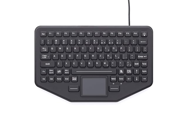 7300-0032 iKey SkinnyBoard Keyboard - TouchPad - Industrial Silicon Rubber Keyswitch