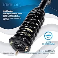 Vista 1290 de Detroit Axle - Kit de suspensión delantera de 10 piezas para Chevy Aveo Aveo5 Pontiac G3 Wave 2 Ready Struts Assembly 2 Enlaces de barra