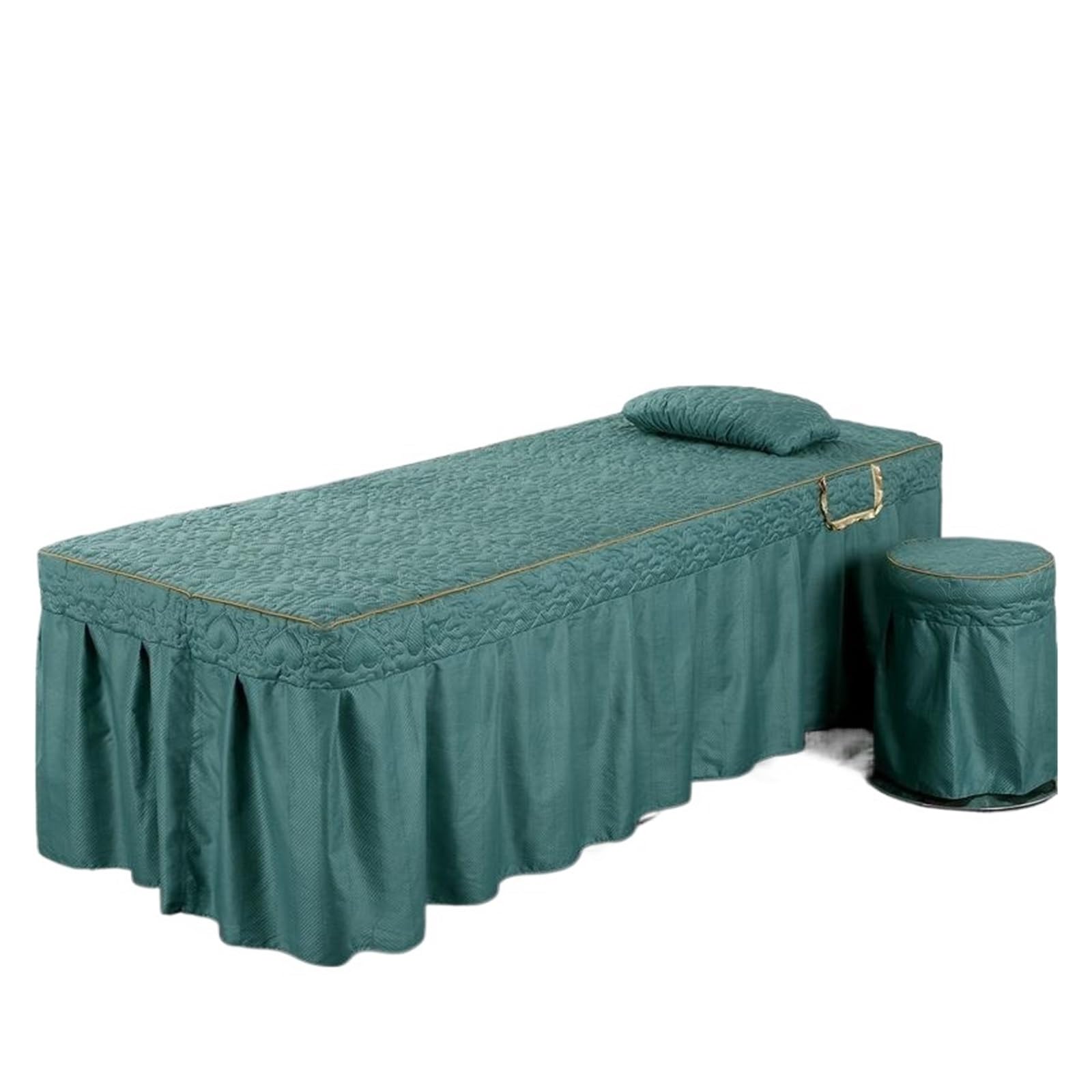 Massage Bed Sheet Beauty Salon Massage Table Bedspread Bed Cover with Face Hole Square Skirt Spa Treatment Sheet(Color 10,70x180cm)