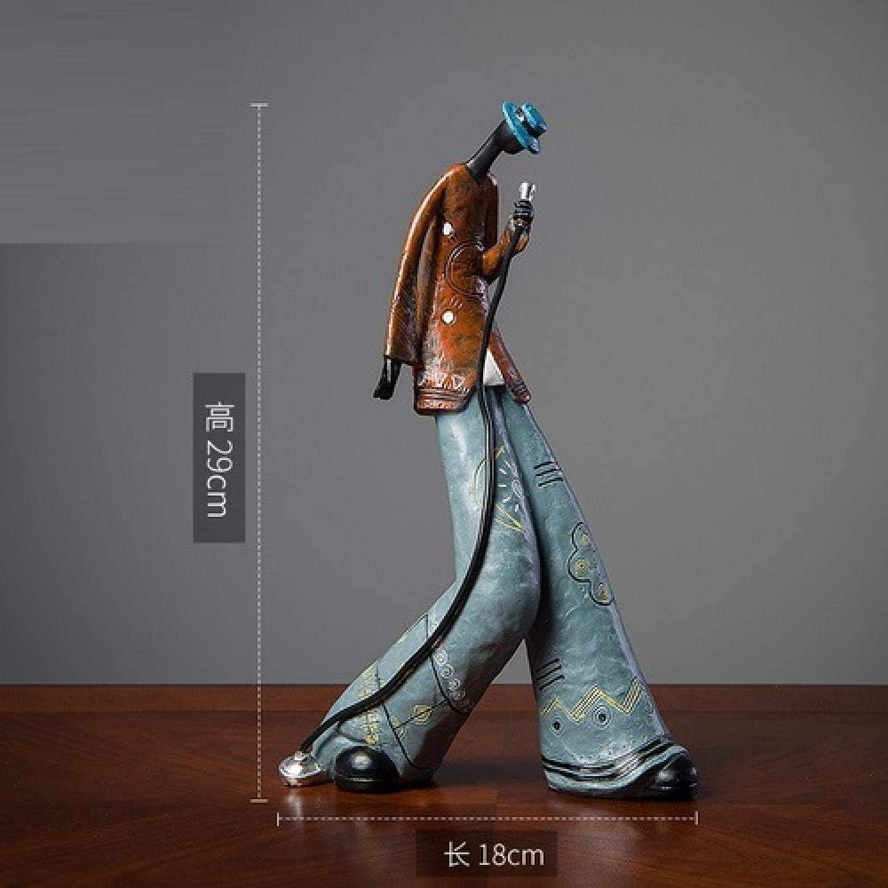 Busto Sculture Fatte A Mano, Rock Band Music Art Character Model, Figure Creative Scultura Ornamenti Art Music Rock Band Crafts Ornamenti per La Decorazione della Casa-A