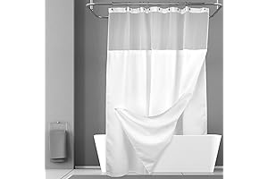 N&Y HOME Extra Long Waffle Weave Shower Curtain