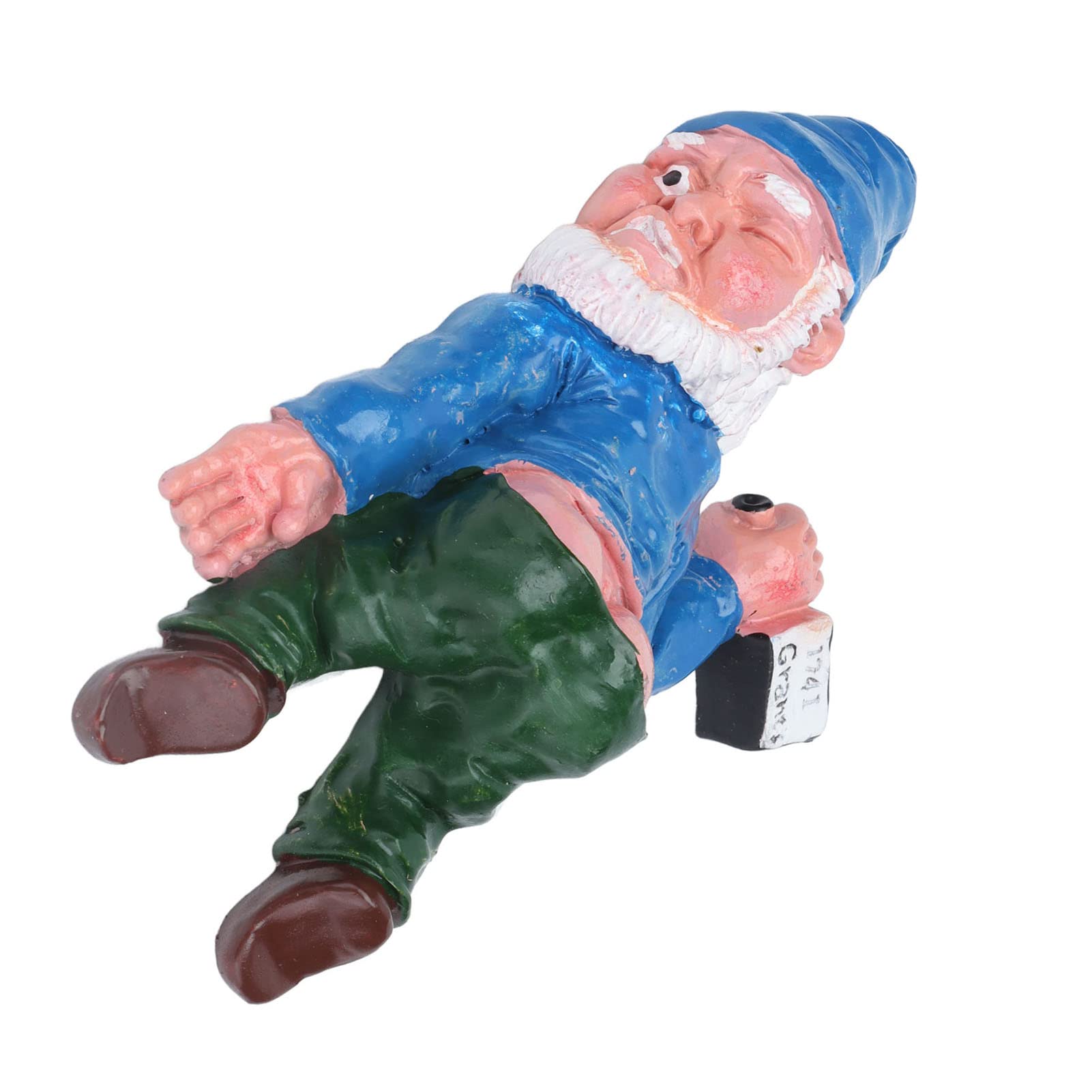 Divertente Statua Di Gnomi Ubriachi Da Giardino Sdraiati Decorazione Sculture In Resina Blu Acquista In Modo Economico - Spedizione Gratuita, Recensioni Reali Con Foto - Foto 3