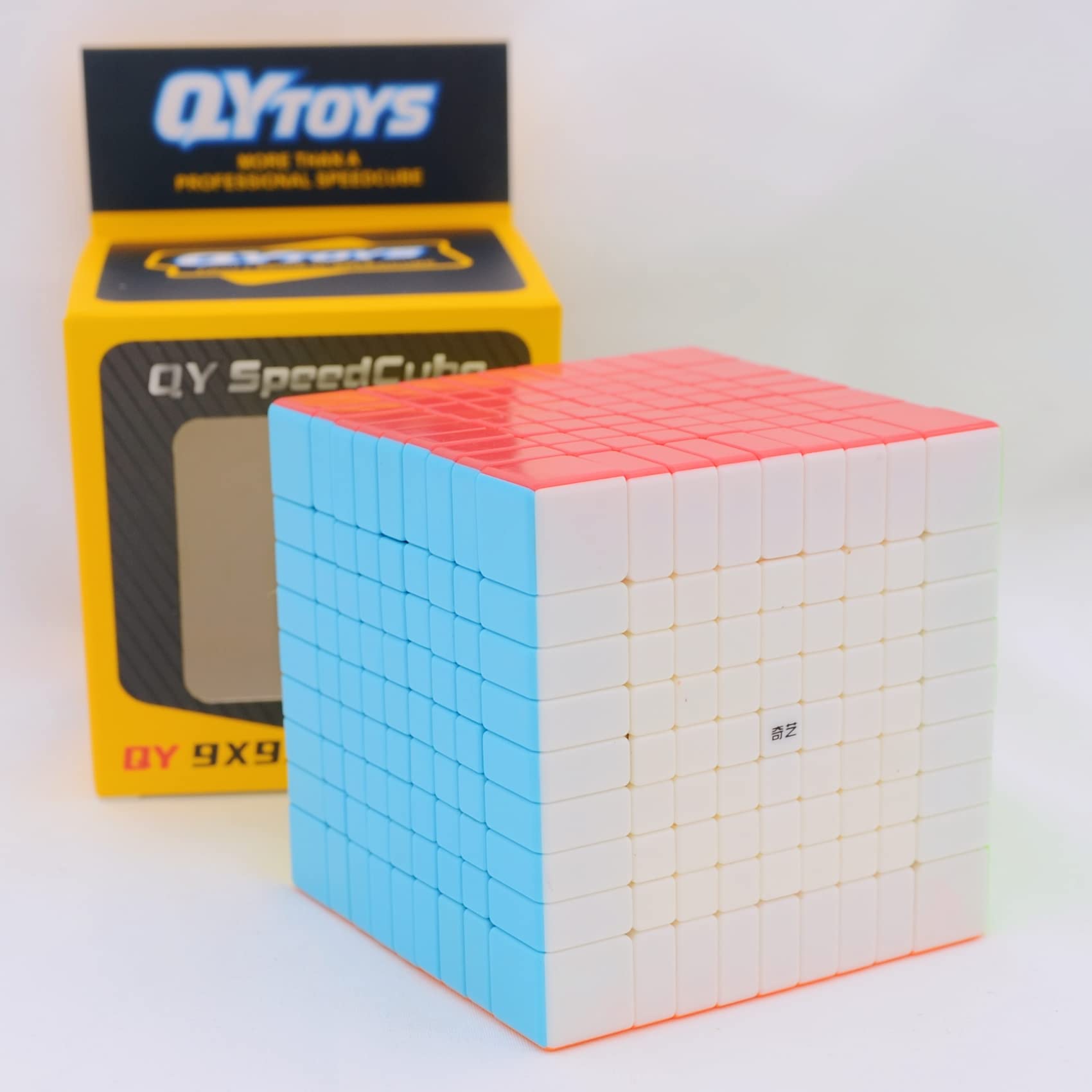 Bukefuno QY 9 x 9 Speed Cubo de Rubik Puzzle Magic Cube sin pegatinas 2021 QY 9 x 9 x 9 dados 75 mm