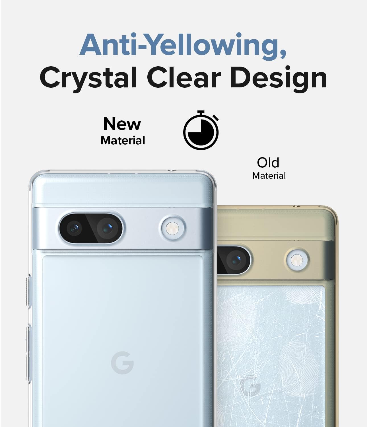 Ringke Fusion Case Compatible with Google Pixel 7a [Clear] + Camera Lens Glass Compatible with Google Pixle 7a