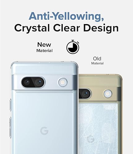 Miniatura 5 de Ringke Fusion - Funda compatible con Google Pixel 7a [transparente] + cristal de lente de cámara compatible con Google Pixle 7a