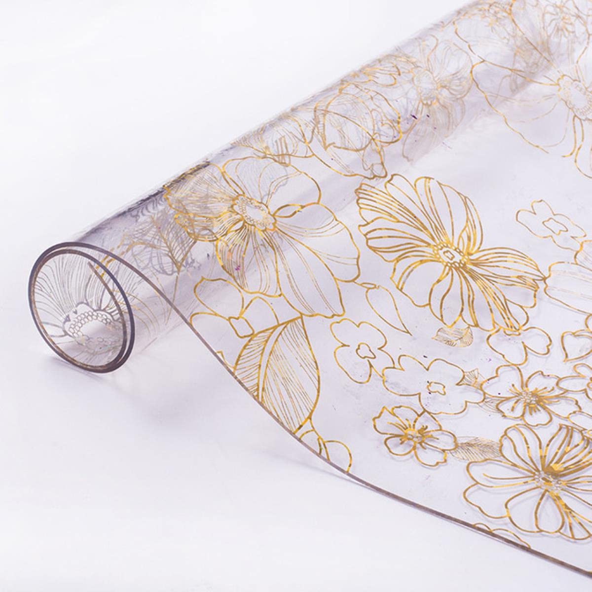 GZSLKSCD Flower Pattern Oilproof Waterproof Pvc Tablecloth Plastic Clear Matte Soft Glass Crystal Boards Placemats Textiles Decor-Cosmos 1.5mm,80x110cm (Flower 1.5mm 90x150cm)