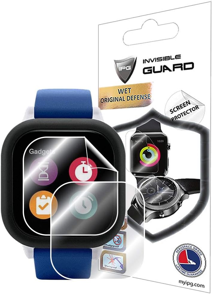 IPGfor Verizon Gizmo Watch 2 Screen Protector (2 Units) Invisible Ultra HD Clear Film Anti Scratch Guard-Smooth/Self-Healing/Bubble -Free
