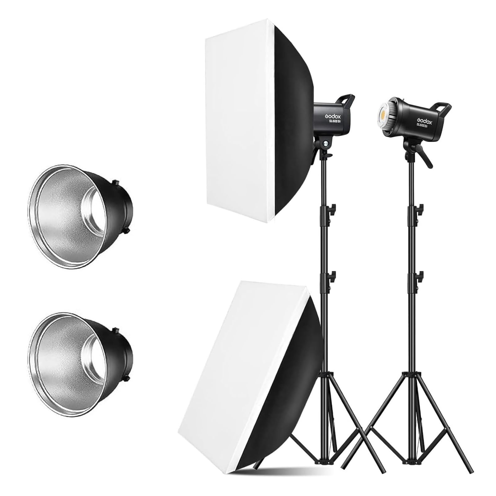 Amazon.com : Godox 2 Pack SL-60II bi 120W CRI95+ Bi-Color