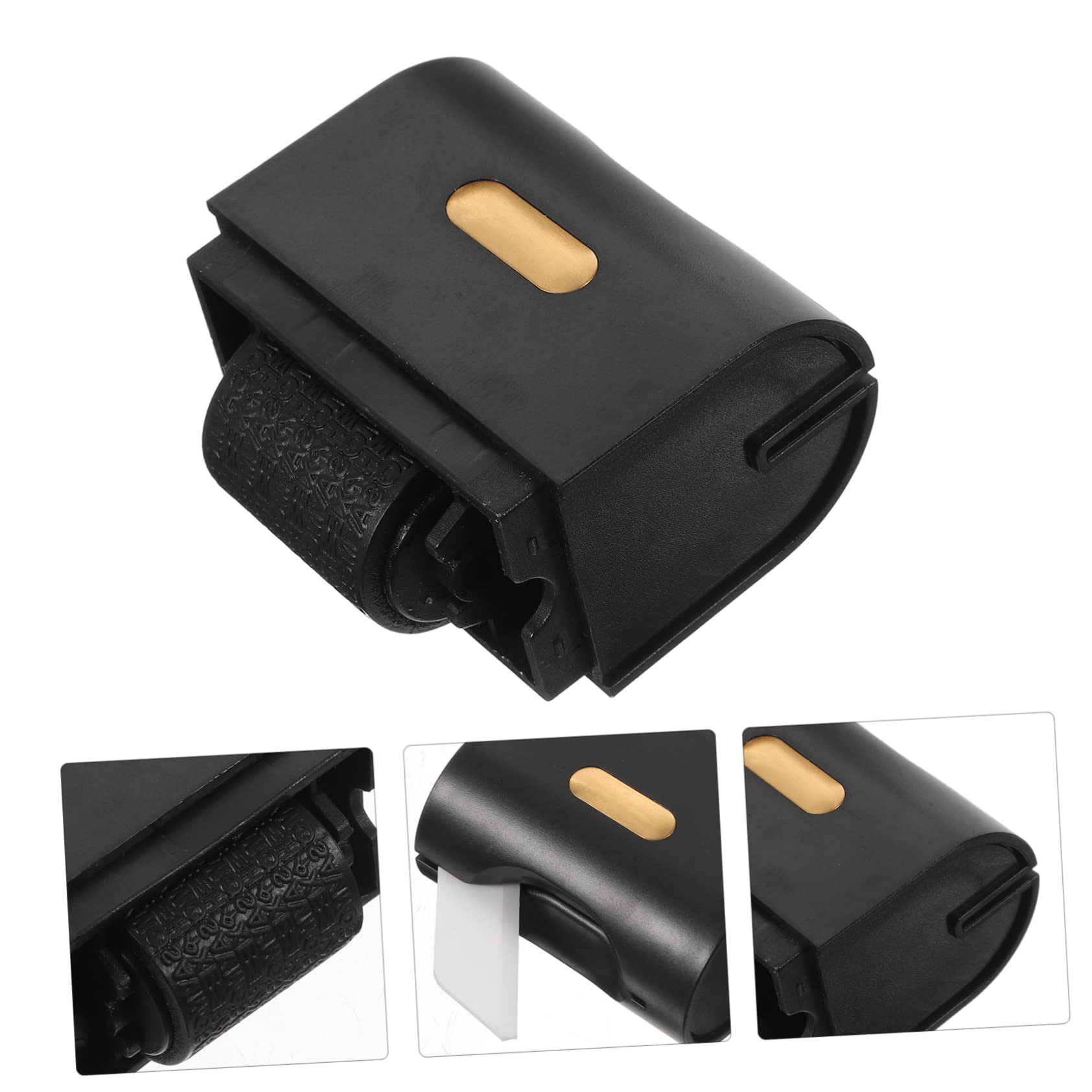 Sewroro 4stücke Portable Rollstempel Für Datenschutz Mehrzweck-rollenstempel Für Rechnungen Bankunterlagen Persönliche Informationen