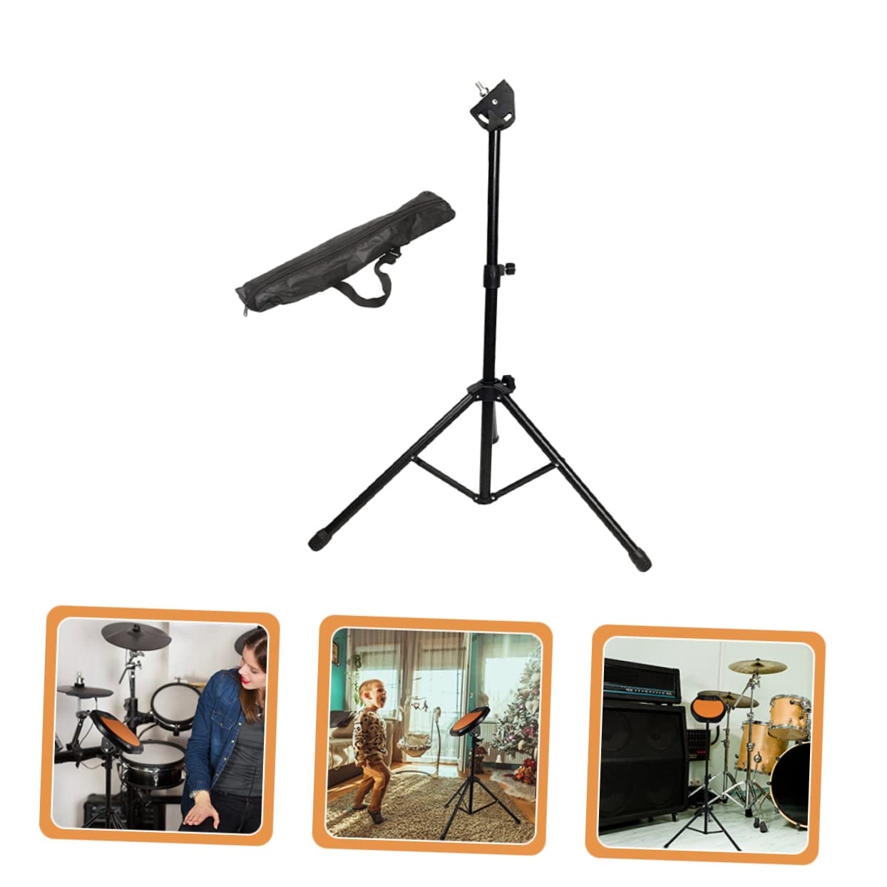 BESTonZON Soporte De Instrumentos Pads De Batería 8 Pulgadas Timbales Duradero y Práctico