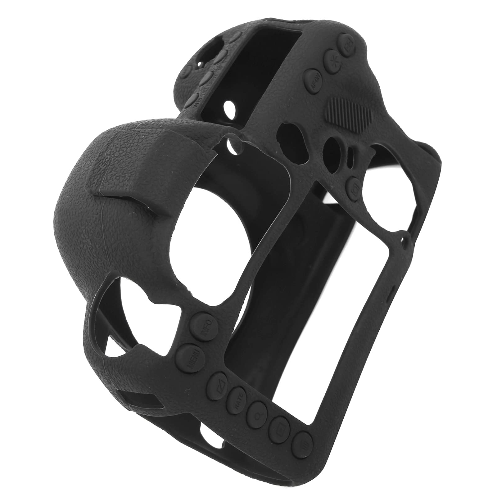 Keenso Custodia in Silicone per Corpo Macchina Fotografica per 5D Mark IV, Borsa Protettiva Morbida e Confortevole per Fotocamera, Pelle Protettiva Nera da 90 Ml per Fotografi