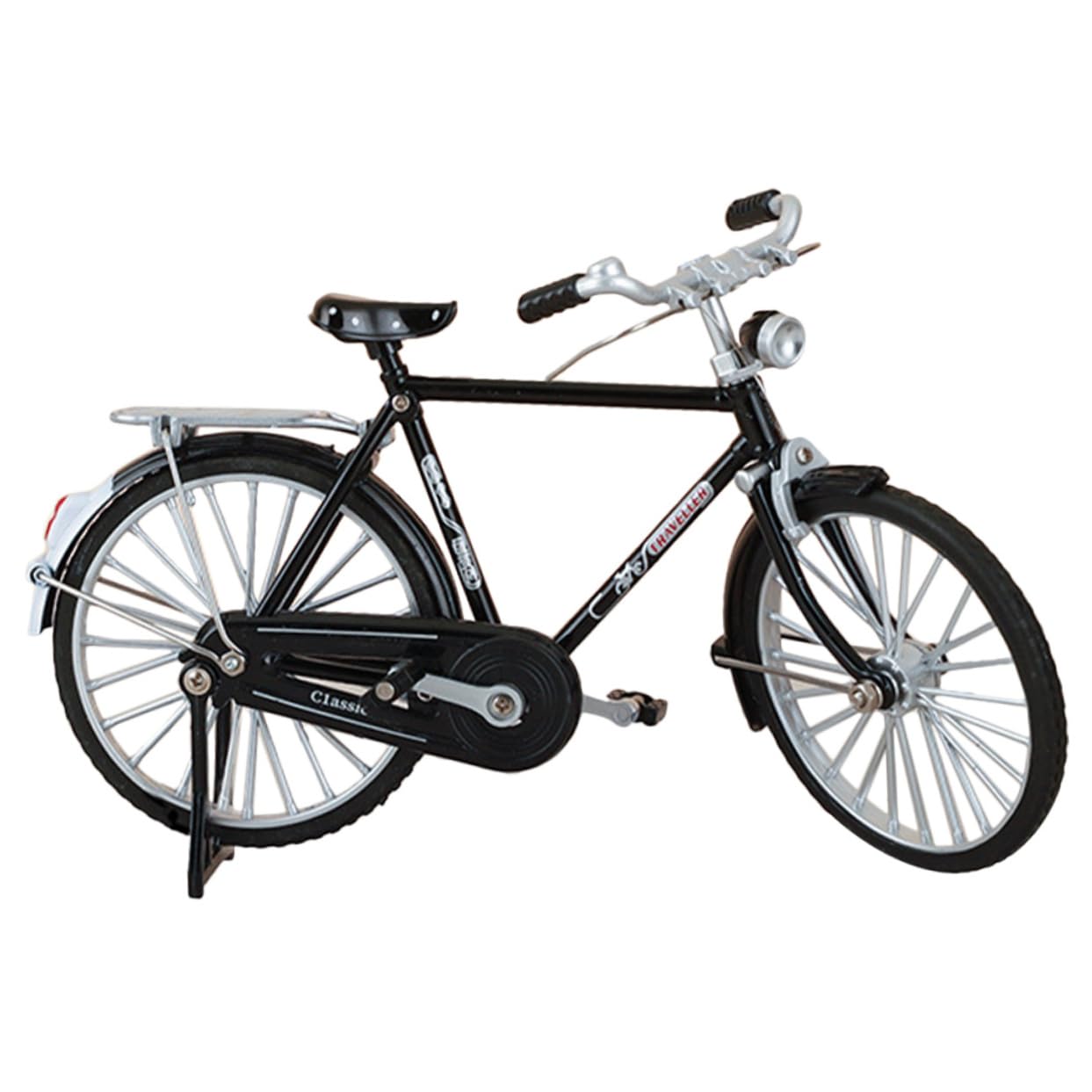 OUNONA Vintage Bicycle Model Ornament Decorative Desktop Sculpture for Cycling Enthusiasts Lightweight Table Decoration Bike Lovers and Retro Design