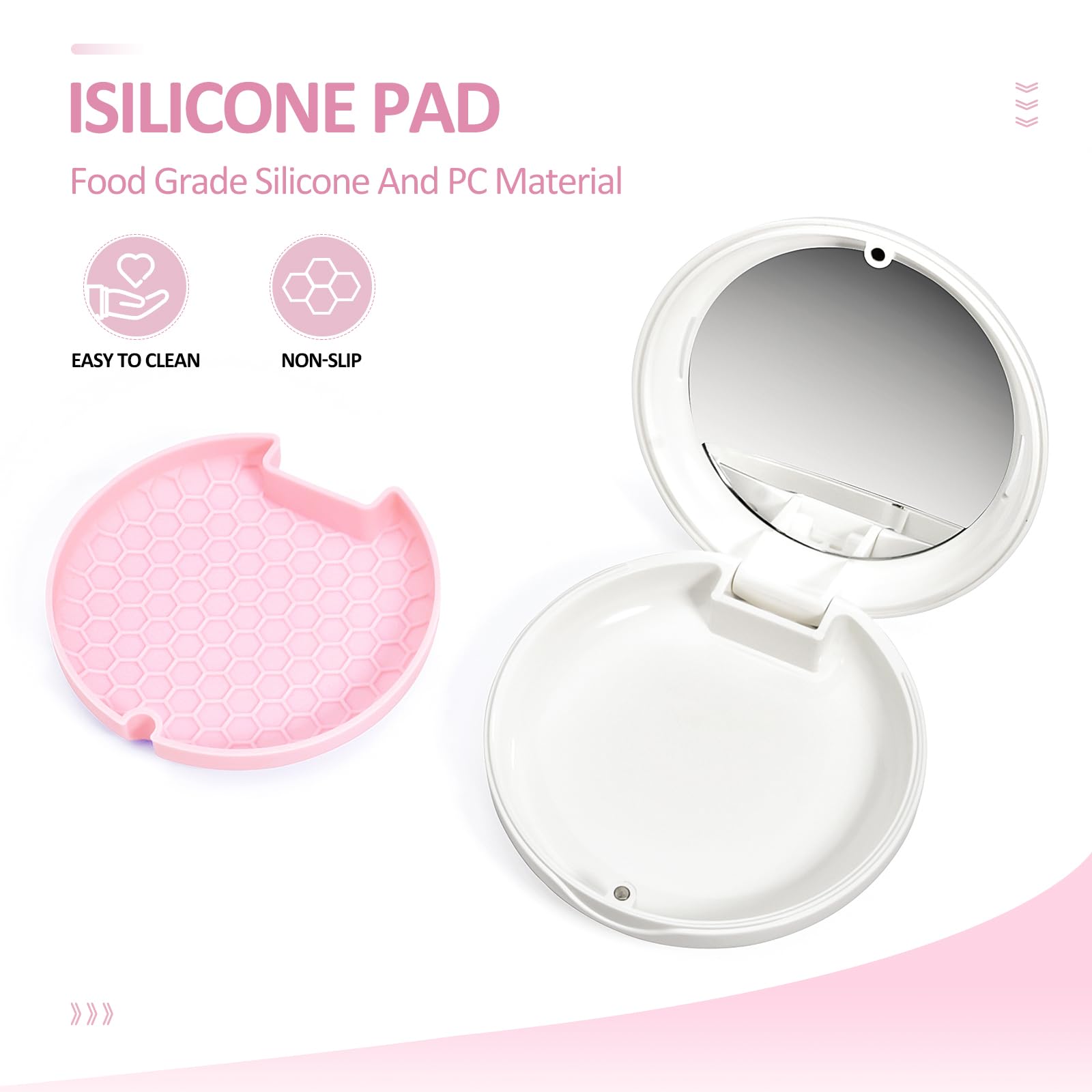 Funda de retención delgada con agujeros de ventilación, bonita caja de soporte dental con herramienta de extracción de retenedor y cepillo compatible con protector nocturno y protector bucal