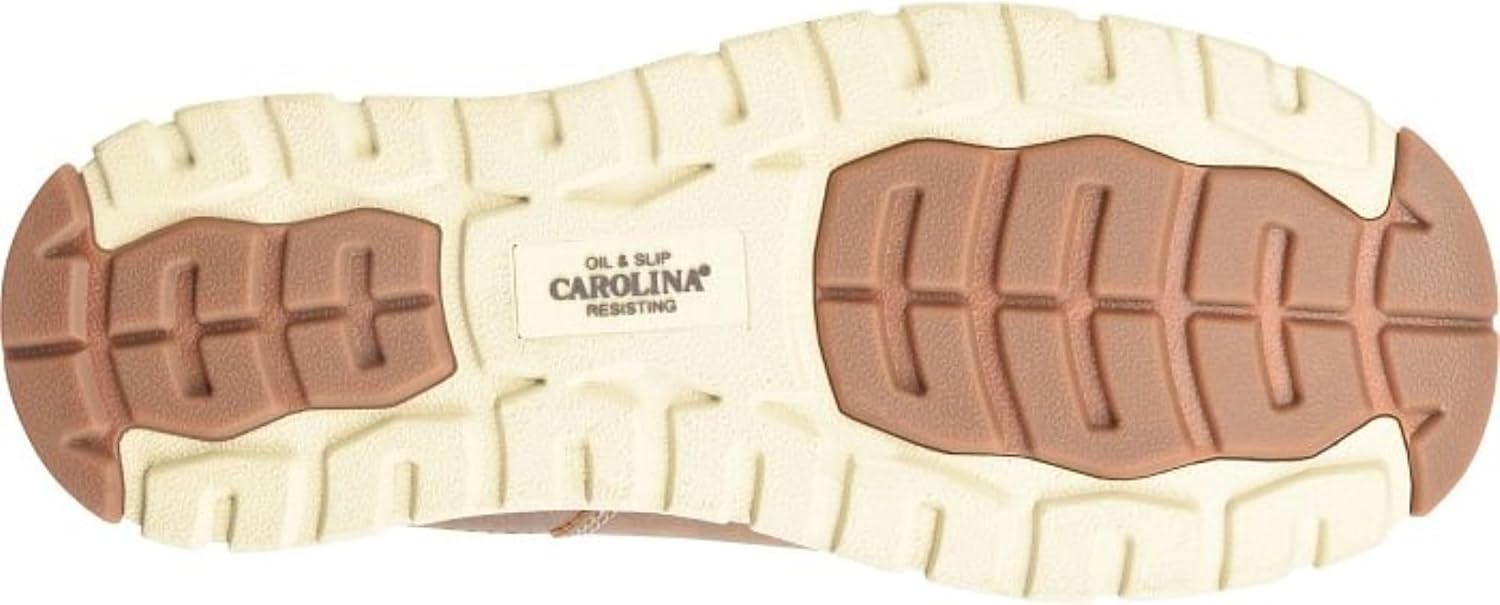Carolina S-117 Aluminum Toe Slip On Shoe - Women's Lightweight ESD Mahogany Leather Romeo, Oil & Slip Resisting Outsole