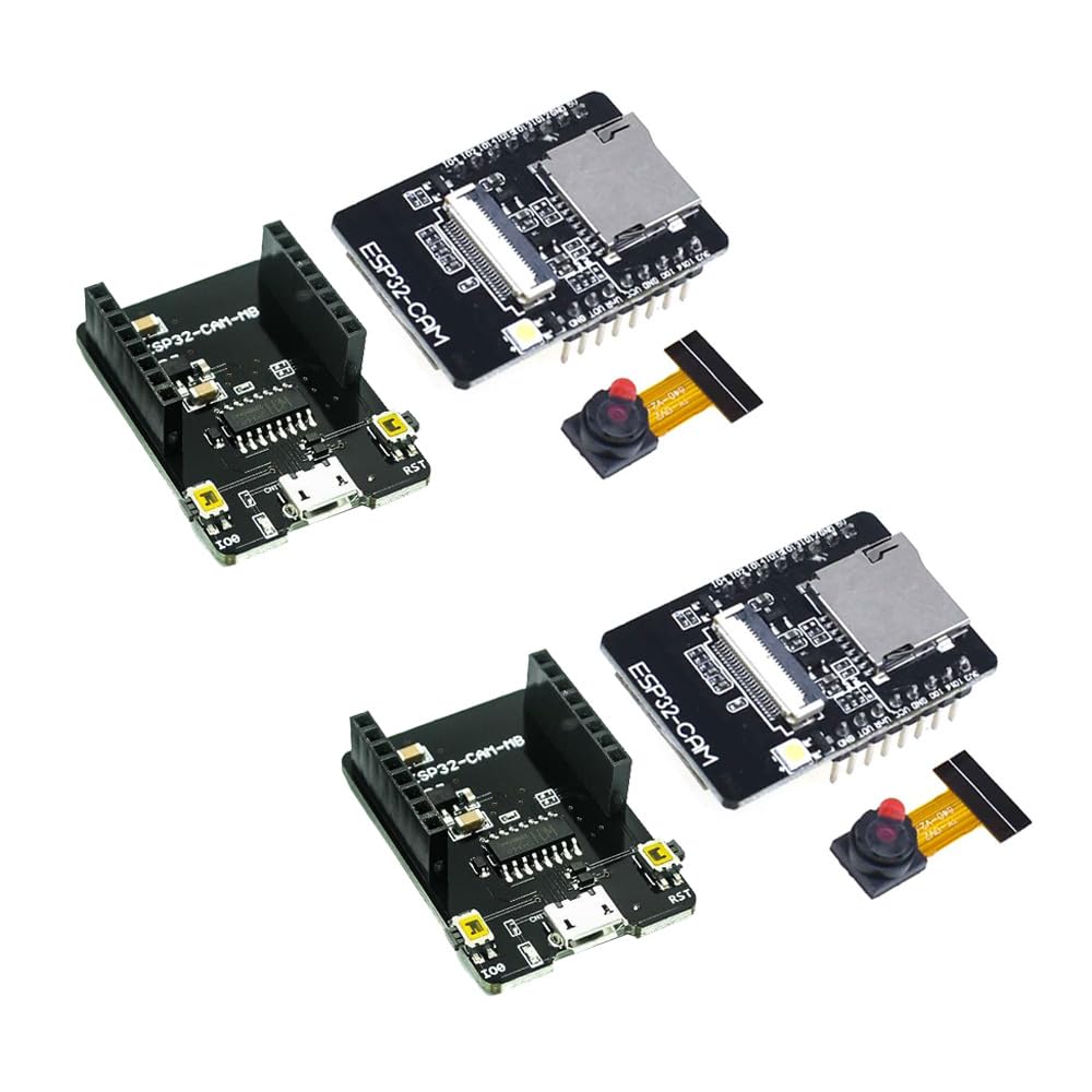 Reland Sun 2PCS ESP32 Camera Development Board ESP32-CAM ESP32-CAM-MB (ESP32-CAM-MB)