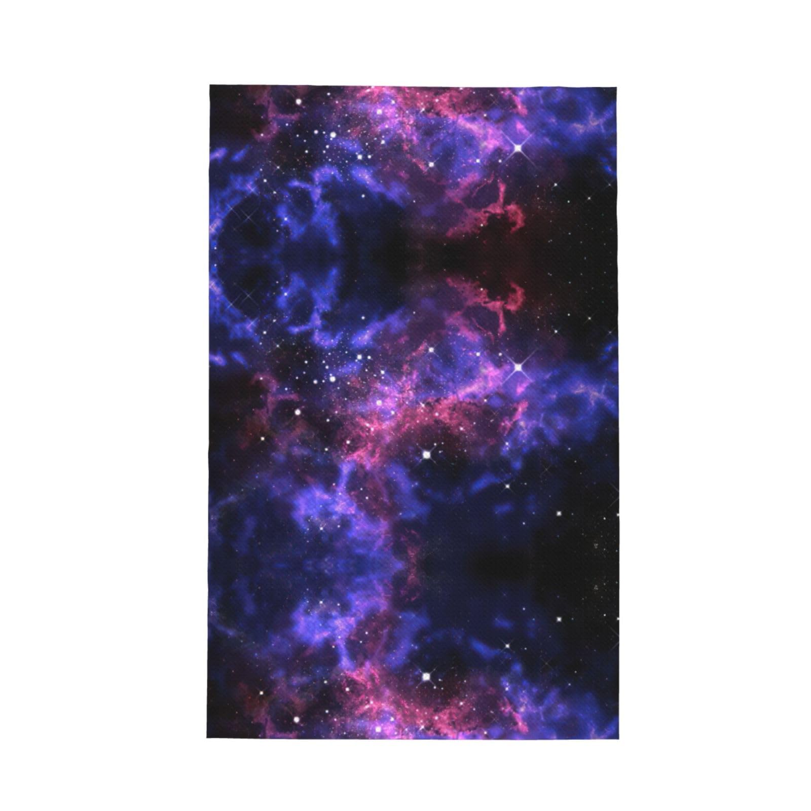 Uusnwaa Universe Galaxy Star Space Printed Waffle Microfiber Kitchen Towels