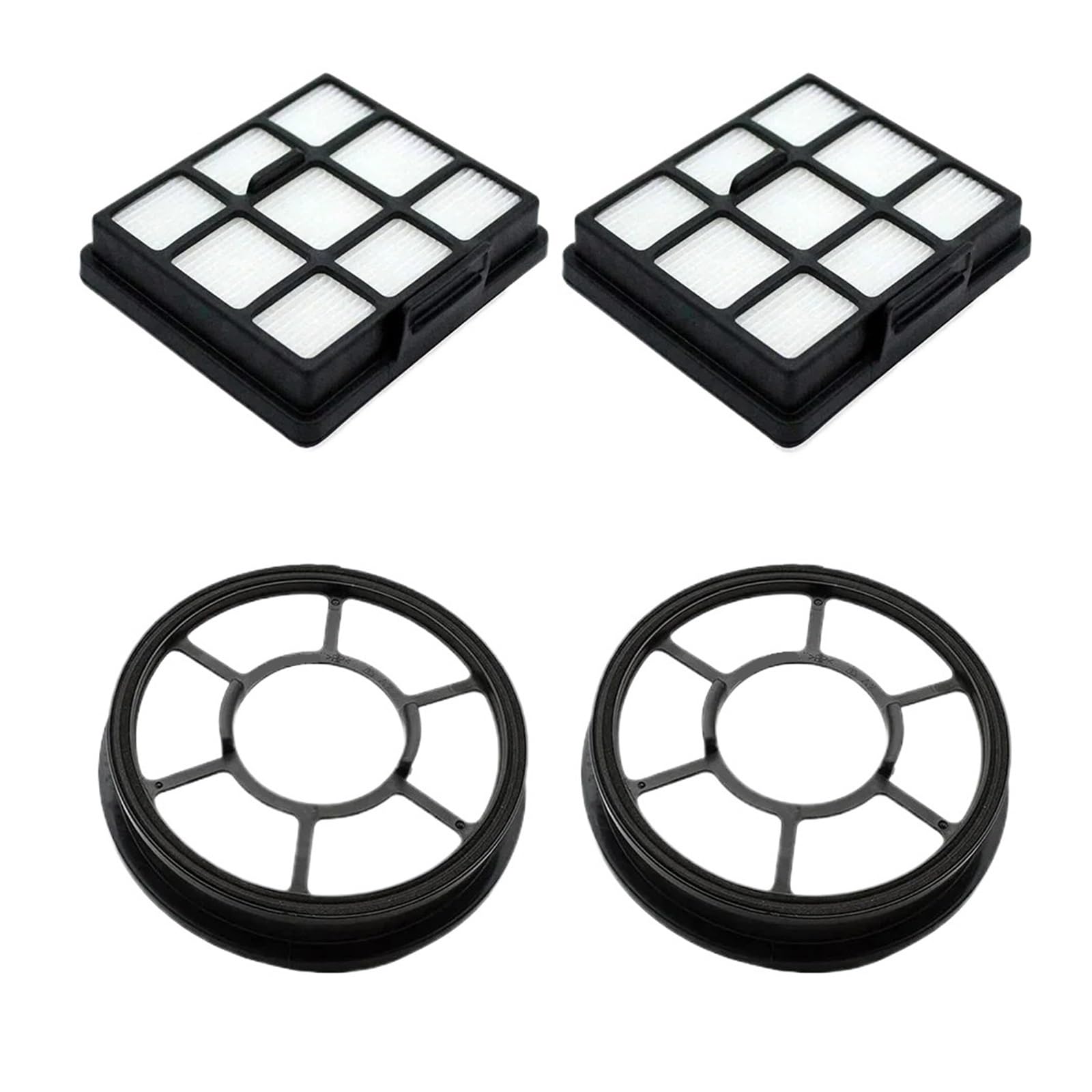 Waschbare Ersatzfilter, Kompatibel Mit Basics, 16H-71EU4 VCM43B16H Ersatzzubehör For Beutellose Staubsauger(2 Sets)