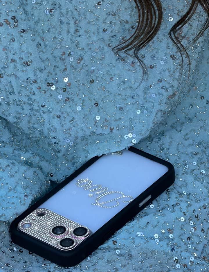 Image of Wildflower Cases - iPhone 16 Pro Compatible - Rhinestone Diva | Impact-Certified 6.5 ft Drop Protection Case, Raised Protective Bumper, Cute Aesthetic Design, Women-Owned Small Business