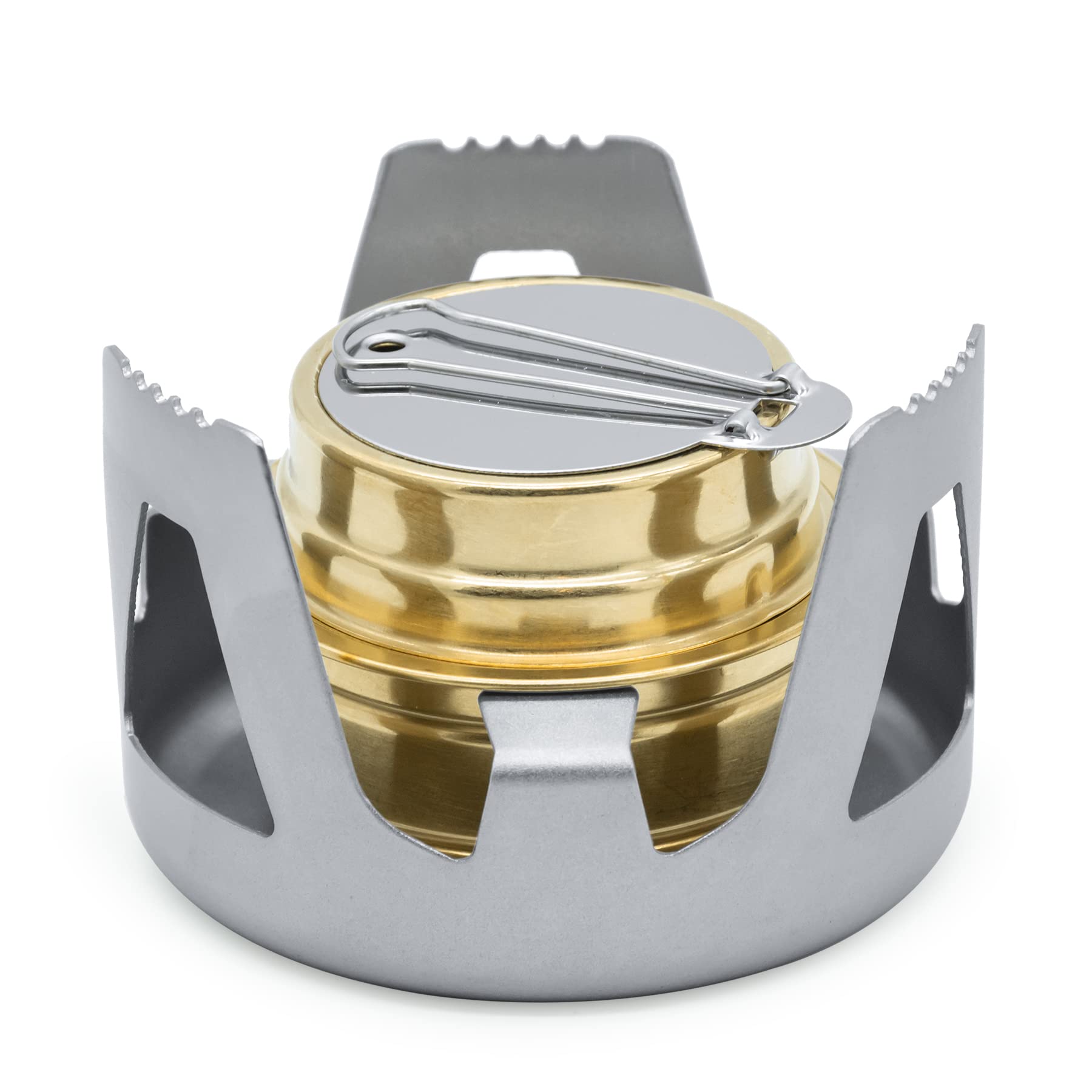 Famgee Outdoor Mini Portable Alcohol Stove Burner for Backpacking Hiking Camping Survival