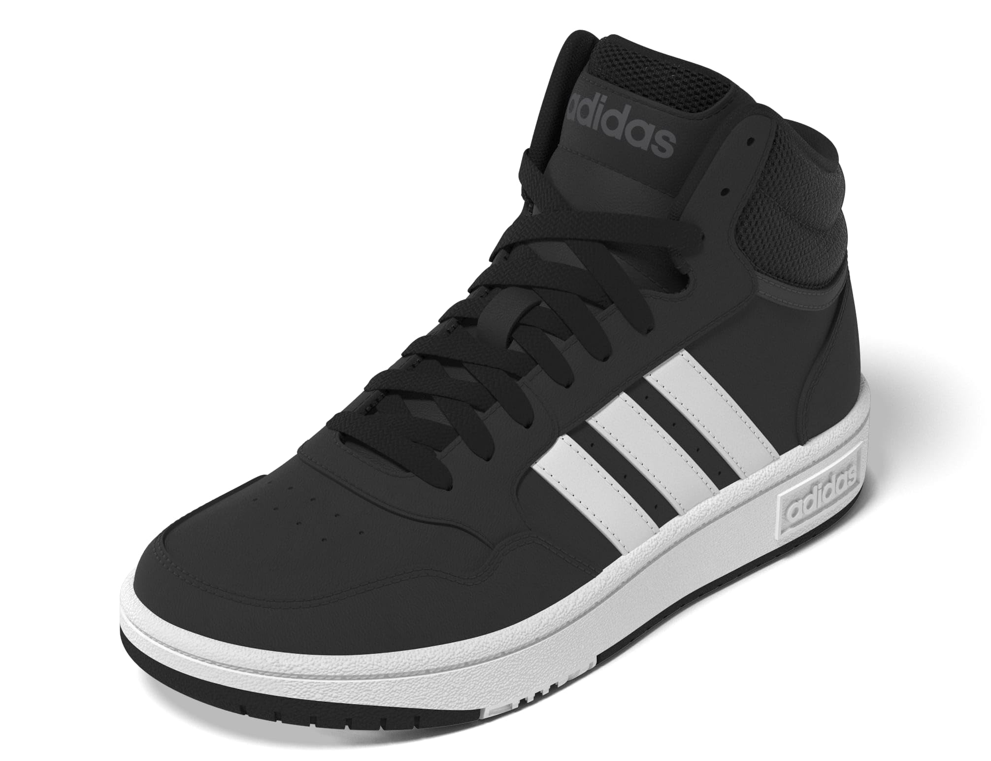adidas Toddler Hoops 3.0 Mid Core Black/White/Grey Six 5K