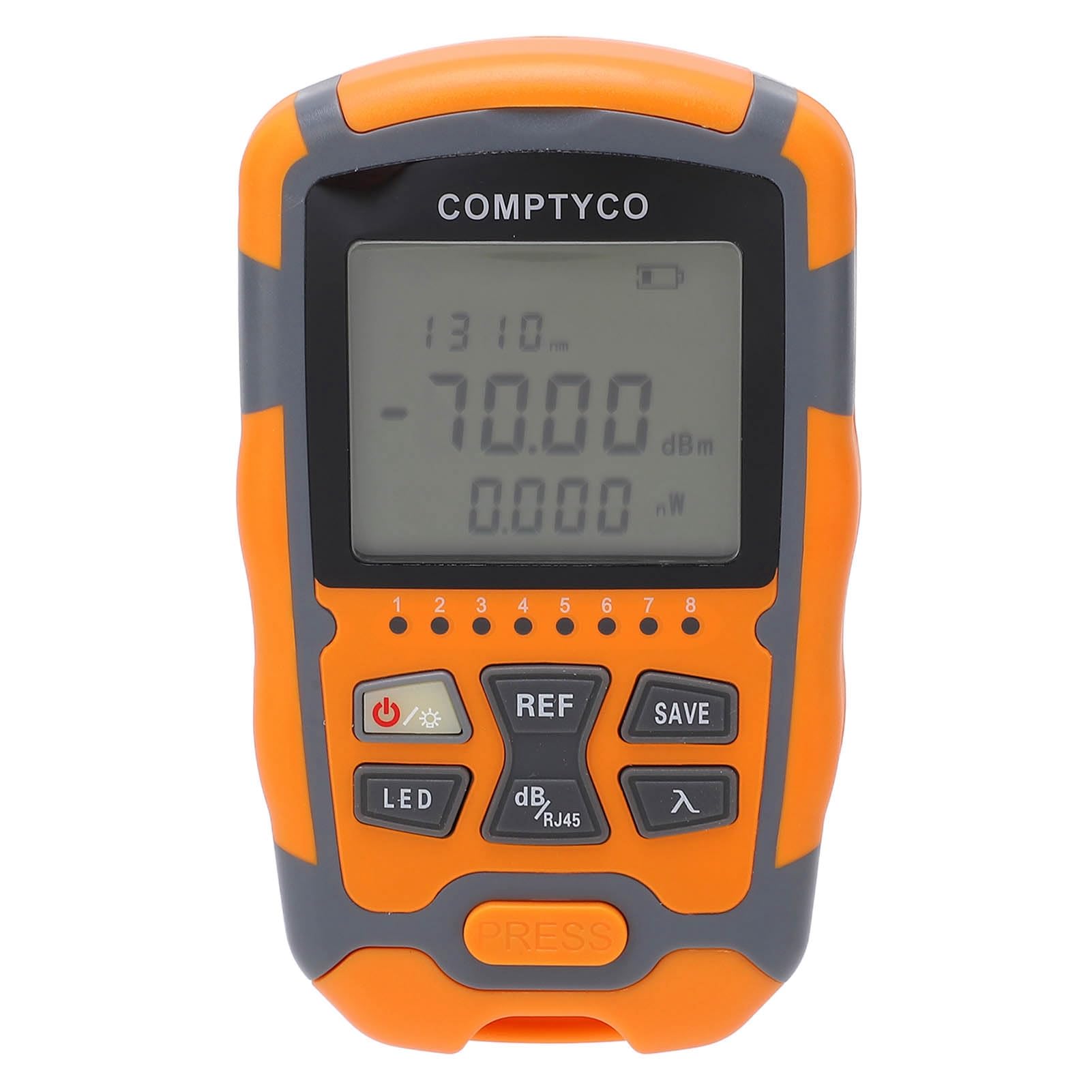 Optischer Leistungsmesser, Tragbarer Glasfaserkabel-Tester With Präziser Messbereich Von -70 Bis +10 Dbm Und 850 Bis 1650 Nm Wellenlängen For Professionelle Faserinstallationen