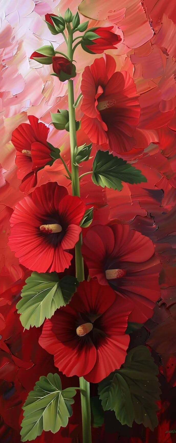 Pintar por Numeros Amapola Flor Pintar por Numeros Adultos 40x100cm Sin Marco,Lienzos Numerados para Pintar por Numeros Niños DIY Kit de Pintura por Numeros con 3 Pinceles,Hogar Decoración Regalo yf15
