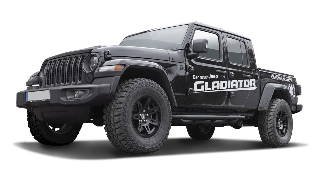 Cerchio in Lega 4X Extreme Black Edition 8,5x17 Pollici 5x127 ET +30 Nero Opaco, Compatibile con Gladiator JT (2019-2024)