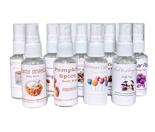 BODY MIST Black Raspberry Vanilla - Pumpkin Spice - Birthday Cake Pops - Peach Cobbler + MORE! Perfume Spray 1oz Bottle Fall Scents BODY MIST Black Raspberry Vanilla - Pumpkin Spice - Birthday Cake Pops - Peach Cobbler + MORE! Perfume Spray 1oz Bottle Fall Scents
