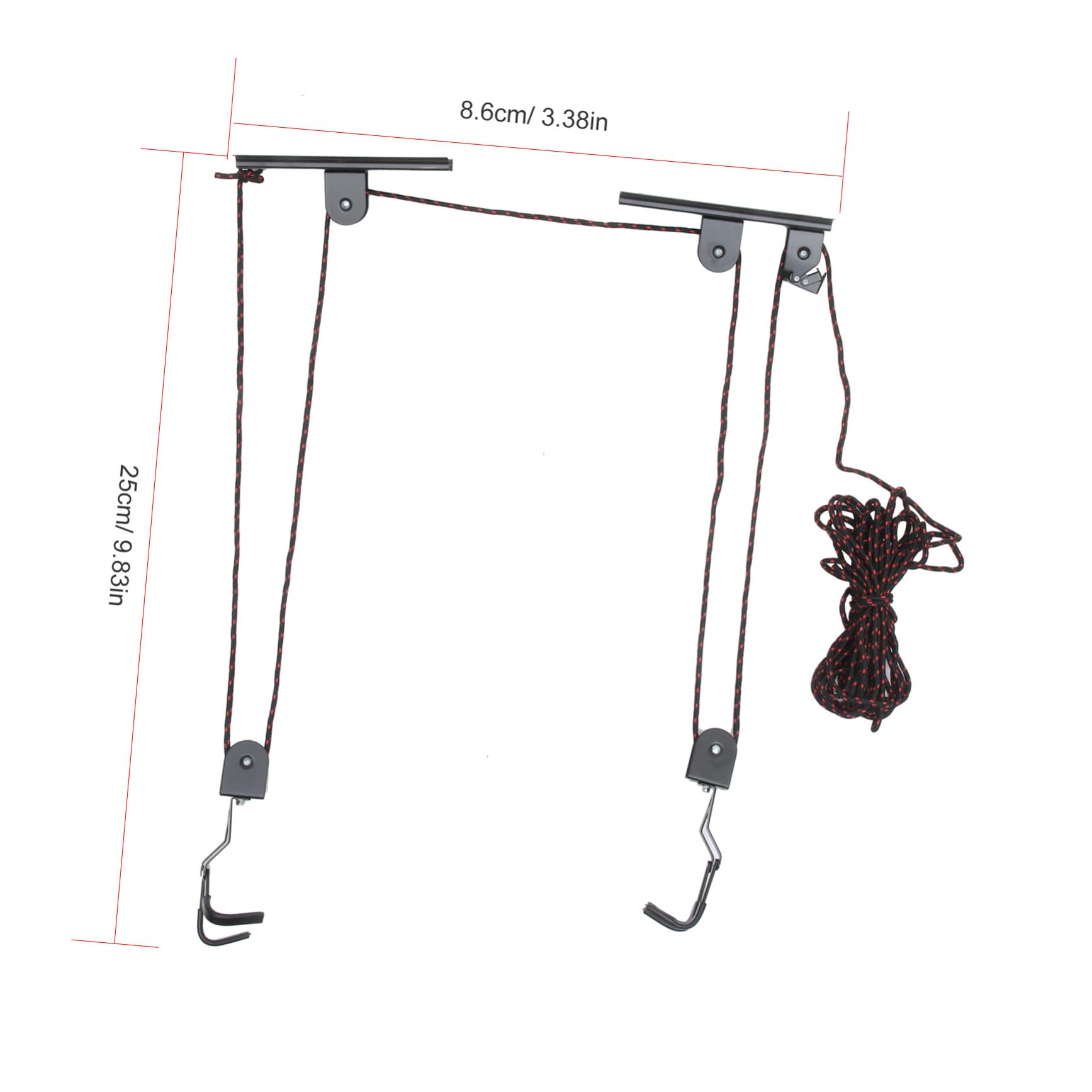 Abaodam Gancho para Colgar Bicicletas de Acero y Abs Diseño Ligero y Estable para Almacenamiento Interior en Garaje o Casa Color Aleatorio