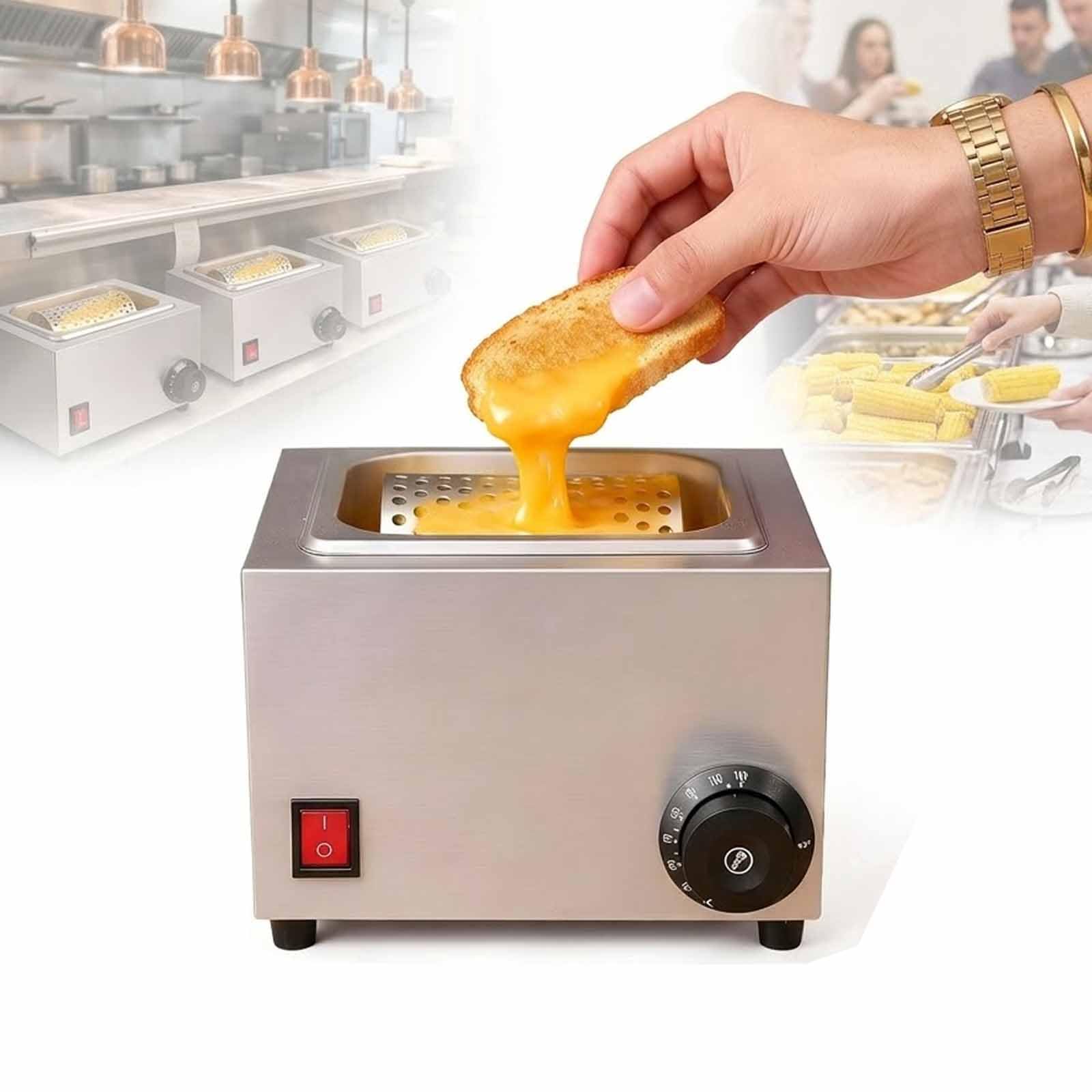 MObyat Professional Electric Butter Roller, Electric Cheese Wheel Warmer Butters Spreader Wheel With 30-80℃ Adjustable Temperature, For Breakfast, Tailgating, Picnics, Camping